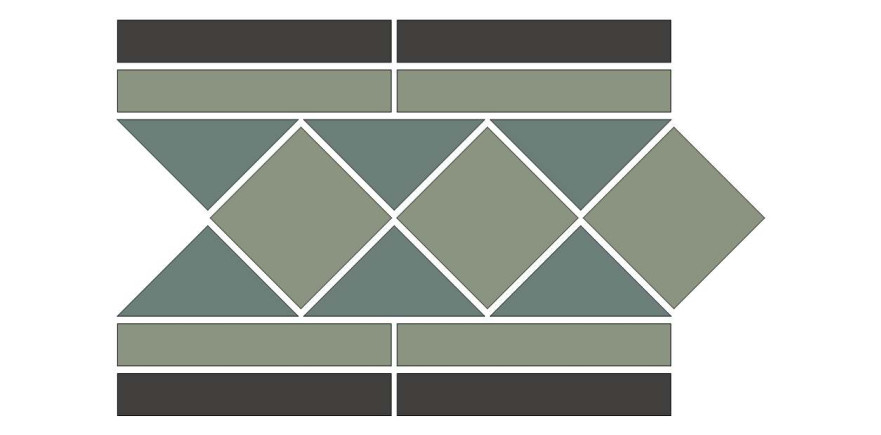 Бордюр MELBOURNE GREEN BORDER 28x20.1 (28x20.1)