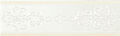 Бордюр Mrv125 Crystal Marble Frise Biancospino (9,6x30) MRV125