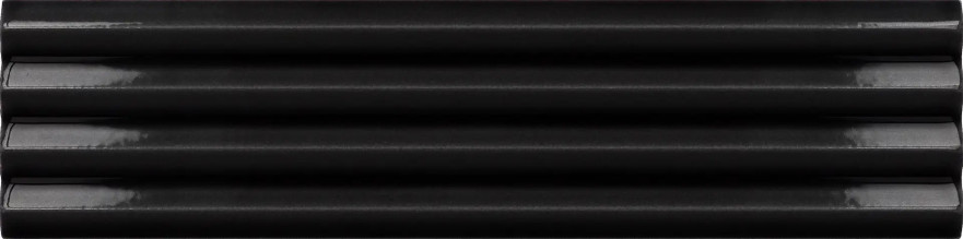 Керамическая плитка Costa Nova BLACK PRARIA GLOSSY(5x20) 28468 28468