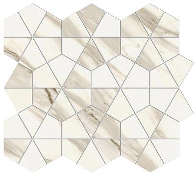 Мозаика Marvel Meraviglia Calacatta Bernini Hexagon Lapp. AJQZ (40.3x46.6)