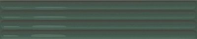 Керамическая плитка Plinto Out Green Gloss 10,7*54,2