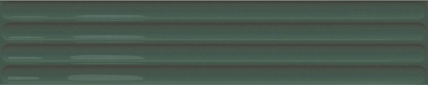 Керамическая плитка Plinto Out Green Gloss 10,7*54,2