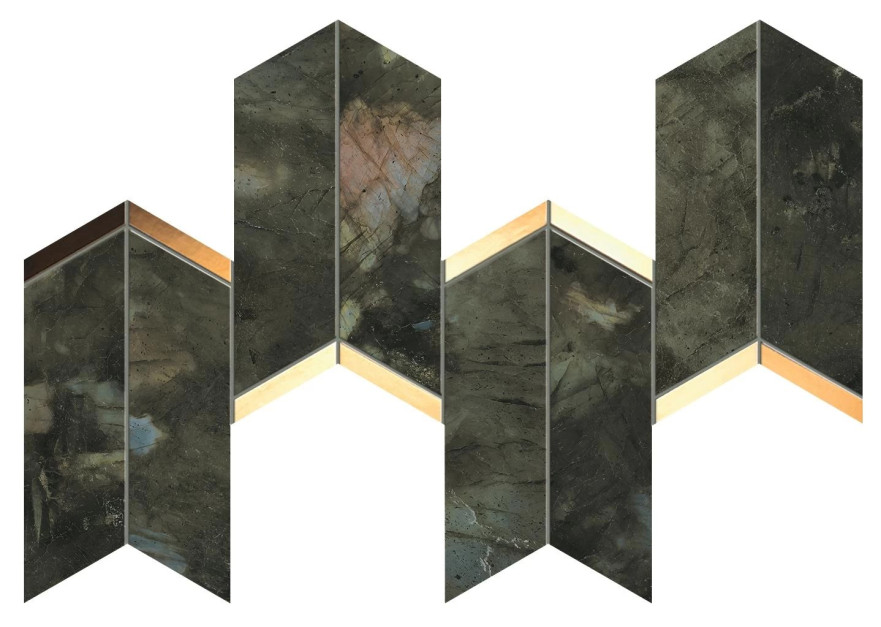 Мозаика Marvel Chevron Brasil Green (17x41.4) 9MCO 9MCO