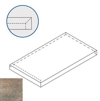 Ступень угловая левая Emerald X2 Scalino Angolare Sx 620070000714 (33x60)