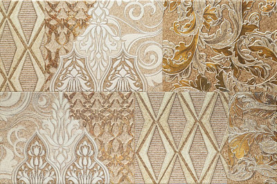 Декор Ros. 7514 Composicion living II beige (25x75)