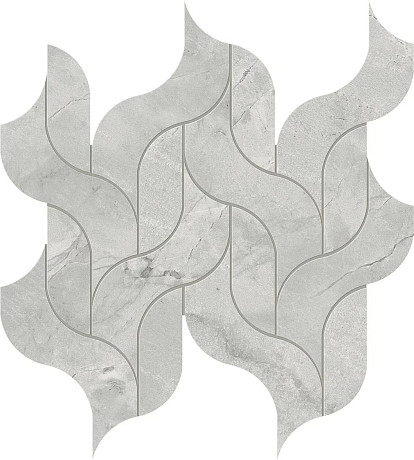 Мозаика Marvel Grey Cloud Mosaico Waterfall Lappato (30.5x27.7) AF8U