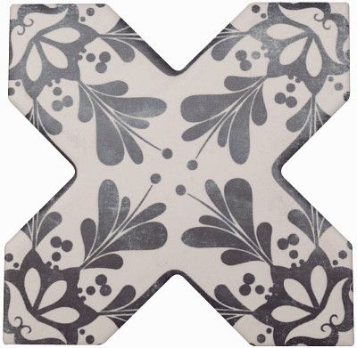 Керамогранит BECOLORS CROSSDEC. STENCIL NAVY (13.25x13.25) CV67395