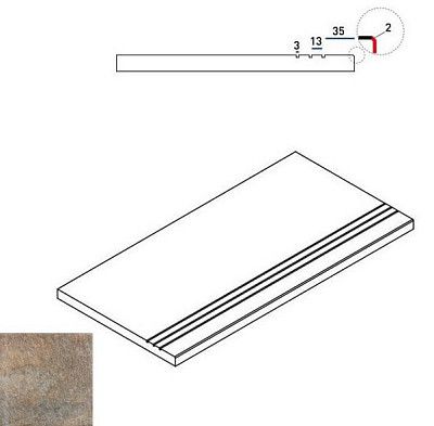 Бортик Emerald Bordo Grip 620090000269 (30x60)