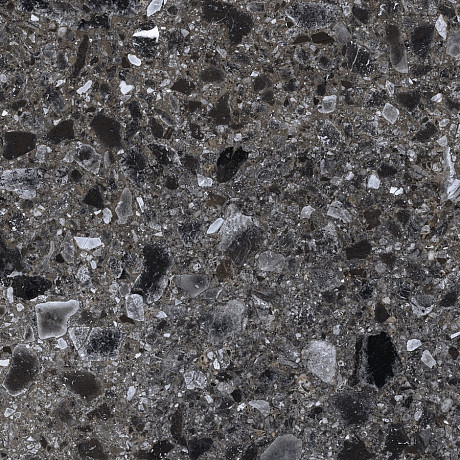 Керамогранит Terrazzo Dark Grey Matt. (60x60) K-333