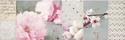 Декор Decorado Angie B Blanco 25х75