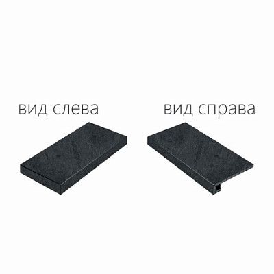 Ступень угловая левая Materia Titanio ScalinoAngolare Sx 620070001487 (33x160)