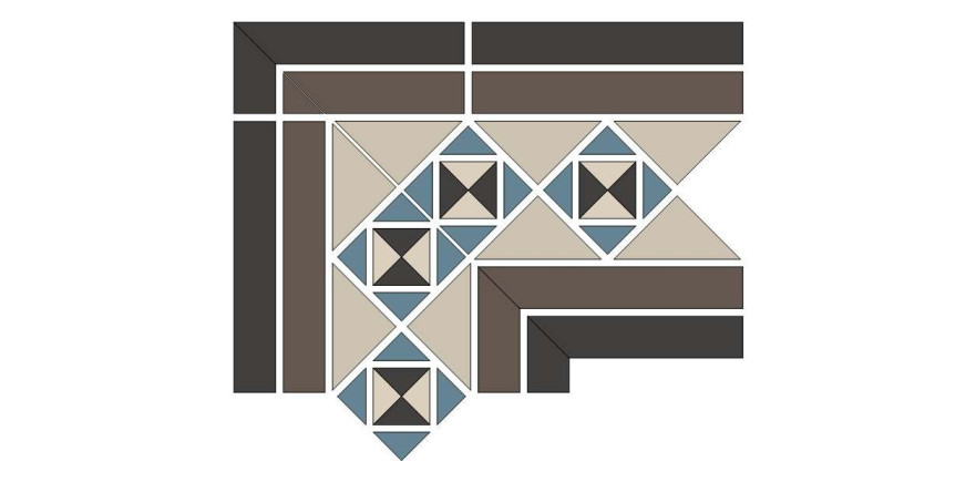 Угол Corner PARIS 2 Strip (19х26,1х17,3) V-PARIS-C2/1C