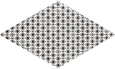 Керамическая плитка Rhombus Wall Pattern B&W (15.2x26.3) 22760