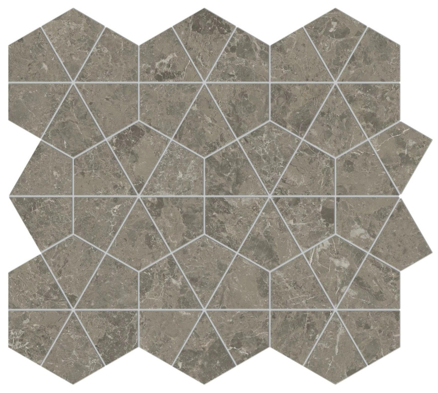 Мозаика Marvel Meraviglia Grigio Elegante Hexagon Lapp. AJQ1 (40.3x46.6) AJQ1
