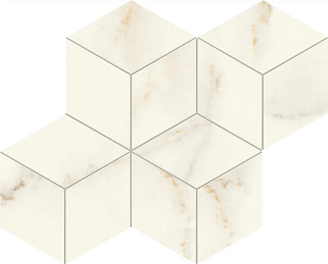 Мозаика Marvel Calacatta Apuano Mosaico Esagono Silk (30x35) AF8L