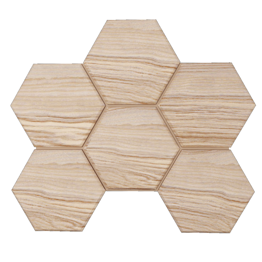Мозаика SI03 Hexagon (25x28,5)x10 непол. SI 03