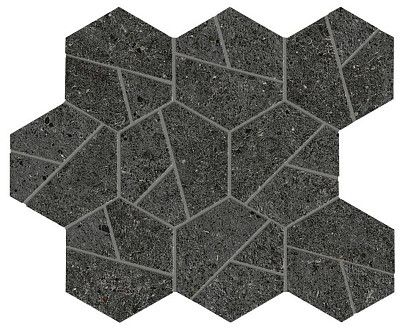 Мозаика Boost Stone Tarmac Mosaico Hex (25.28.5) A7C2