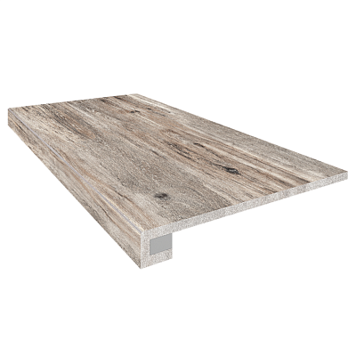 Комплект (Ступень BG03 (33x120) непол. (прямоугол. бортик) без насечек+ подступенок (14,5x120)