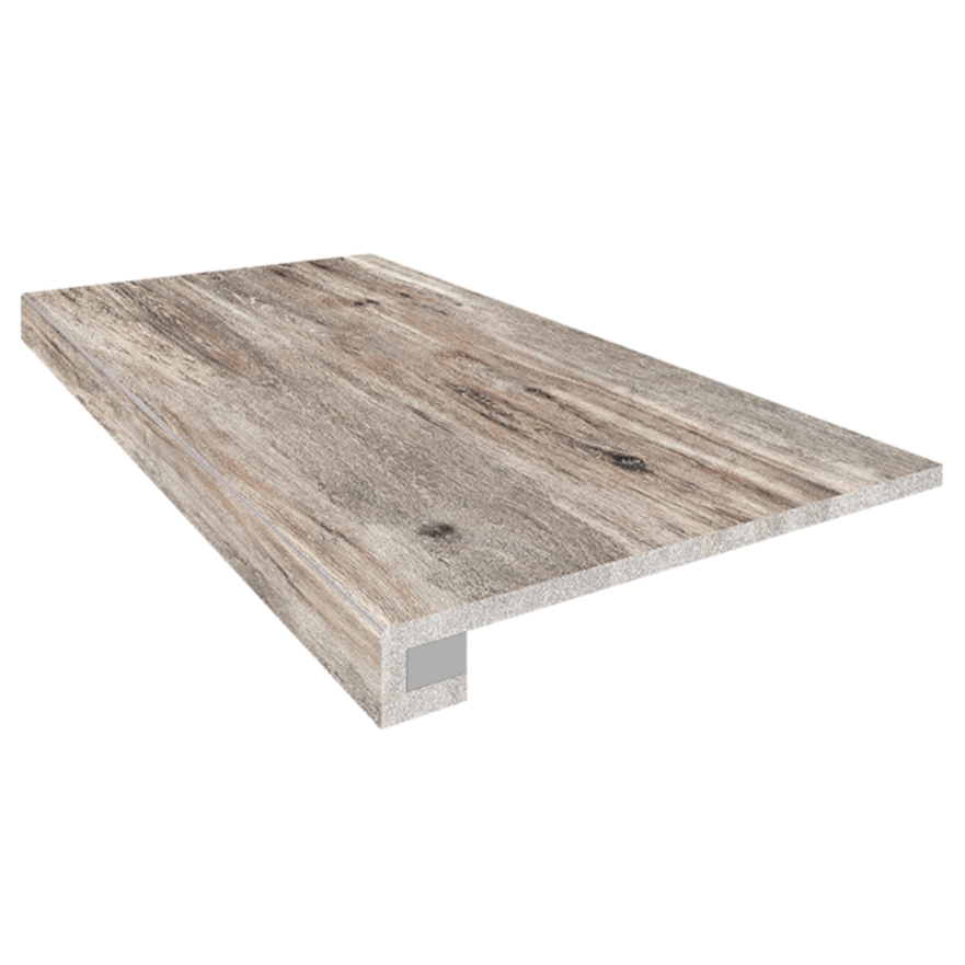 Комплект (Ступень BG03 (33x120) непол. (прямоугол. бортик) без насечек+ подступенок (14,5x120) BG 03