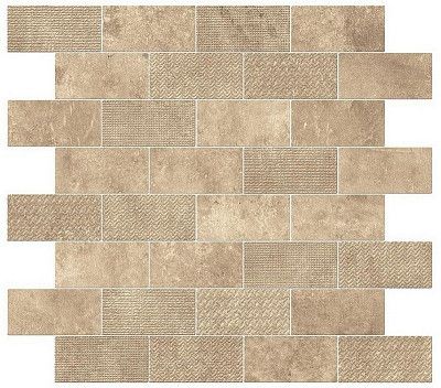 Мозаика Aix Beige Minibrick Tumbled (30.5x30.5) 9AKE