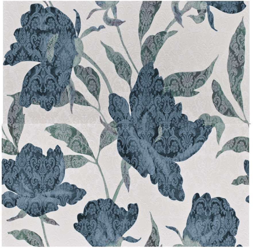 Панно 81173 Fascia Flora Blue (65x65) 81173