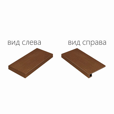 Ступень угловая левая Surface Corten Scalino Sx 620070000689 (33x120)