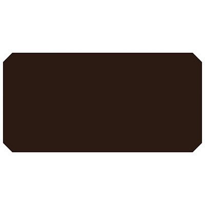 Керамическая плитка LaDiva Ottagono Liscia Caffe Luc 15.30TTGLSC-CAF-L (15x30)