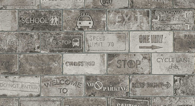 Керамогранит ROAD SIGNS MIX WALL STREET (10x20) 1048426