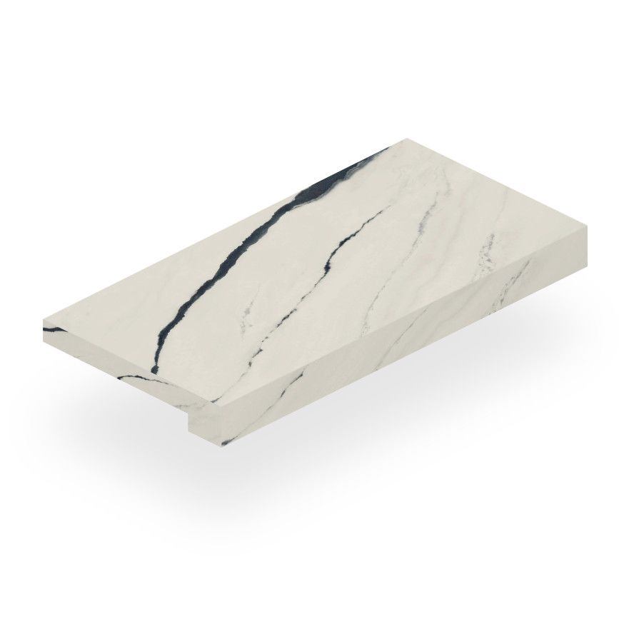 Ступень фронтальная Forte Dei Marmi Panda White Scal. Front. (33x80) 620070002416 620070002416