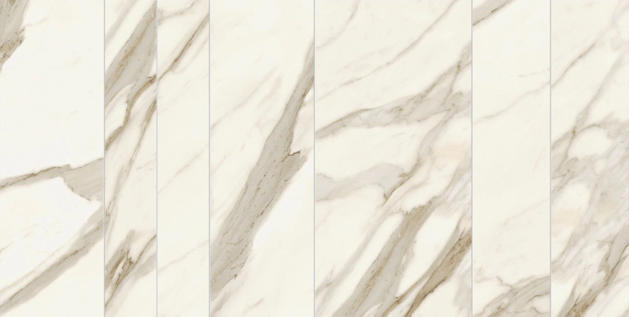 Мозаика Marvel Meraviglia Calacatta Bernini Grid Velvet AJQU (59.5x118.2) AJQU