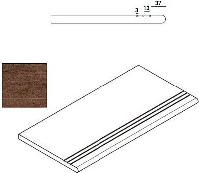 Ступень закругленная левая Pepper Gradino Round Grip Sx 620040000036 (30x60)