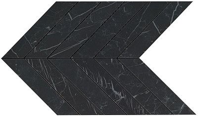 Мозаика Marvel Nero Marquina Chevron Wall (30.5x25) 9SCN
