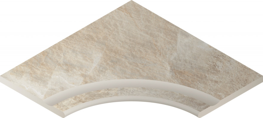 Бортик с выемкой угловой закругленныйWhite Bordo Svasato Angolare Round 30 620090000196 (60x60) 620090000196