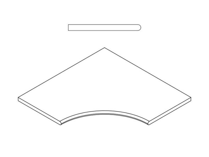 Grigio Bordo Angolare Round 30 620090000695 (60x60) 620090000695