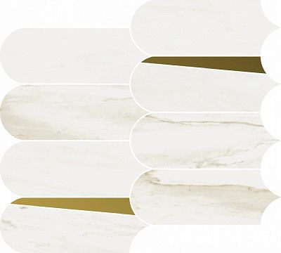 Мозаика Stellaris Carrara Ivory Mosaico Elegant (32.5x36.1)