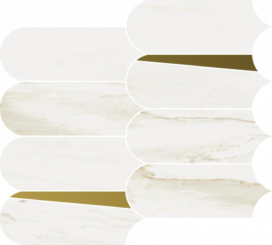 Мозаика Stellaris Carrara Ivory Mosaico Elegant (32.5x36.1) 620110000231