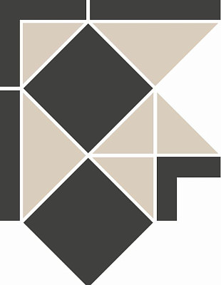 Угол PORTREE BLACK CORNER (23.6x23.6x19)