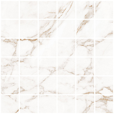 Мозаика Blanc Statuario Gold Mosaic 55 Soft (30x30) LV10638