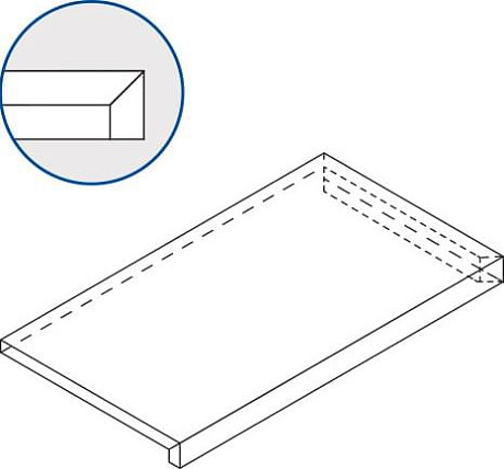 Black X2 Scalino Angolare Dx 620070001312 (33x60)