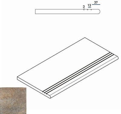 Ступень закругленная Emerald Gradino Round Grip 620040000040 (30x60)