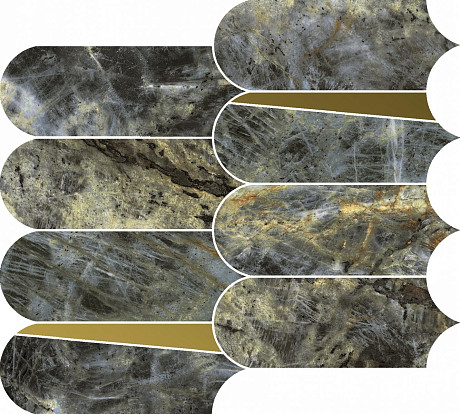 Мозаика Stellaris Madagascar Dark Mosaico Elegant (32.5x36.1)