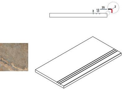 Бортик Dark Bordo Grip 620090000221 (30x60)