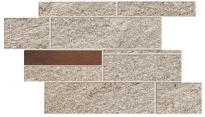 Мозаика Norde Platino Brick Corten (39x27.8) A598