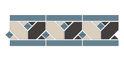 Бордюр YORK BLUE (42.2x12.2)