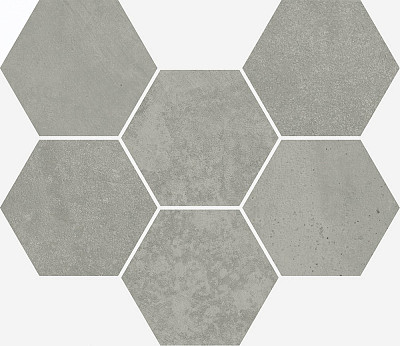Мозаика Terraviva Grey Mosaico Hexagon 620110000109 (25x29)