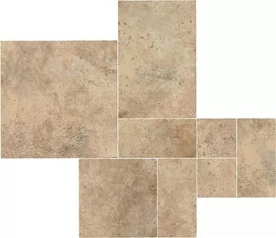 Мозаика Aix Beige Kit Multiformato Tumbled (75x75) A04Y