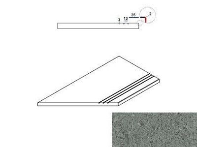 Grey Bordo Grip Sx 620090000602 (30x60)