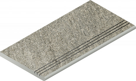 Ступень закругленная Нор.сильвер грип 620040000164 (30x60)