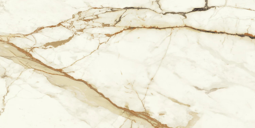 Керамогранит Marvel Calacatta Imperiale Lapp Macchia Aperta (75x150) A4PI A4PI