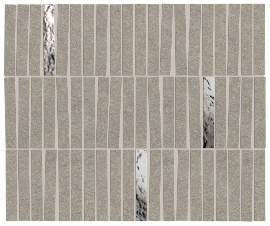 Мозаика Boost Mineral Grey Mosaico Domino Lux AIHI (35x29,2) AIHI AIHI